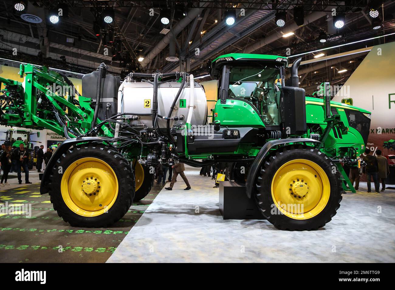 Las Vegas, NV, USA. 5th Jan, 2023. A John Deere autonomous tractor on