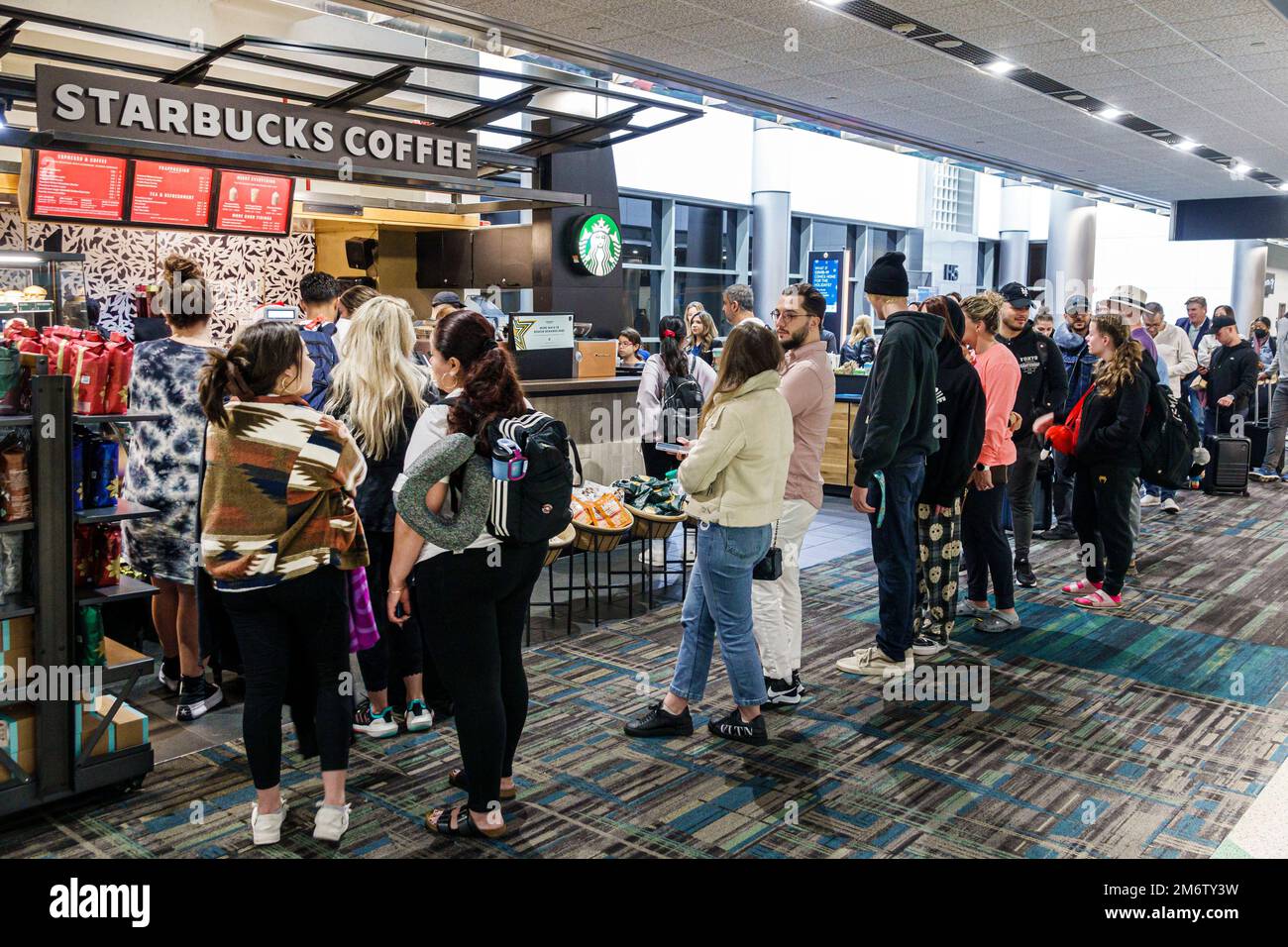 Miami Florida,MIA International Airport,terminal concourse gate area