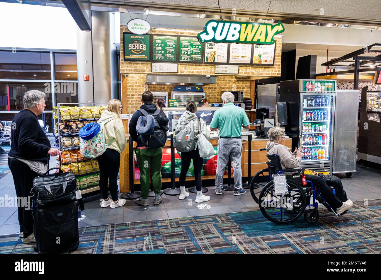 Miami Florida,MIA International Airport,terminal concourse gate area