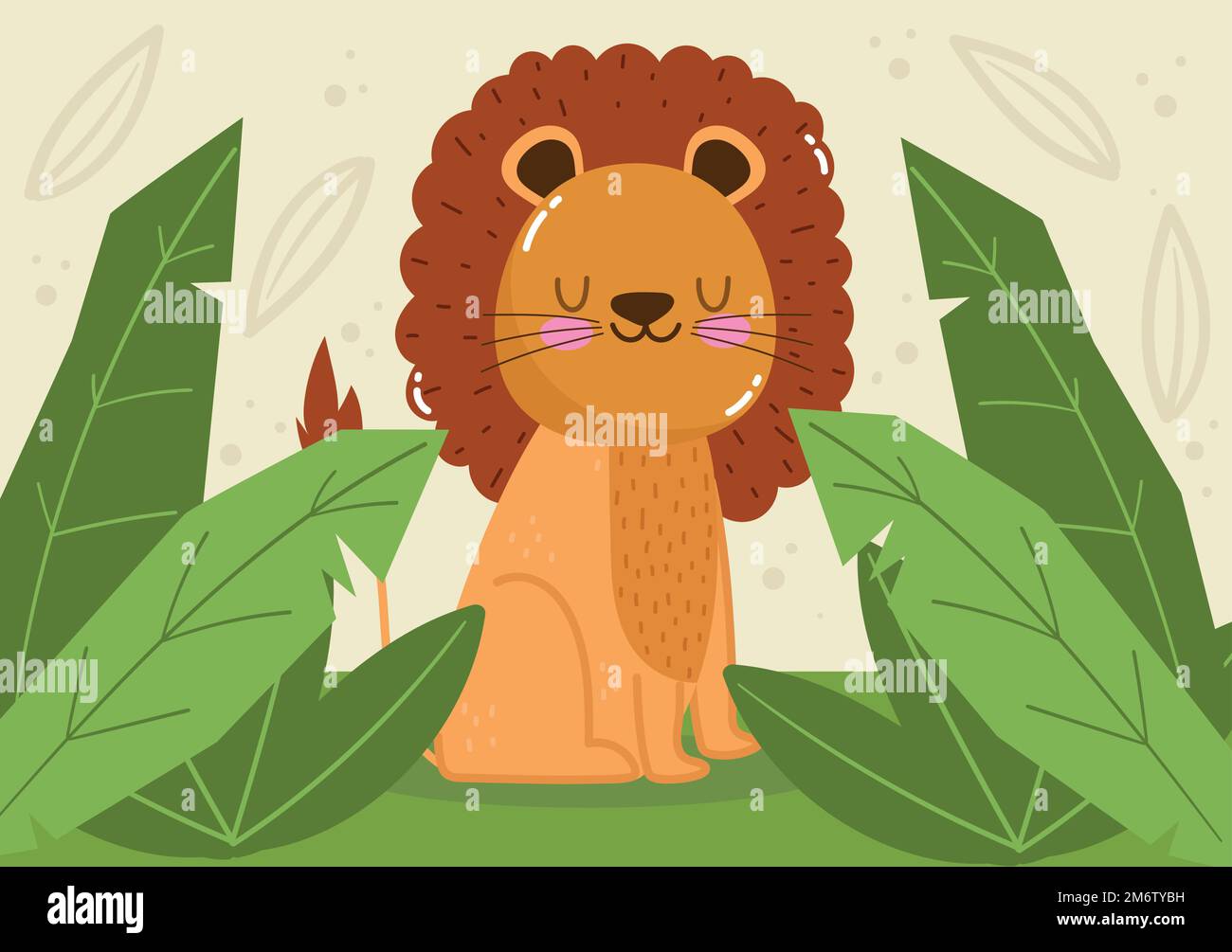 lion jungle animal Stock Vector Image & Art - Alamy