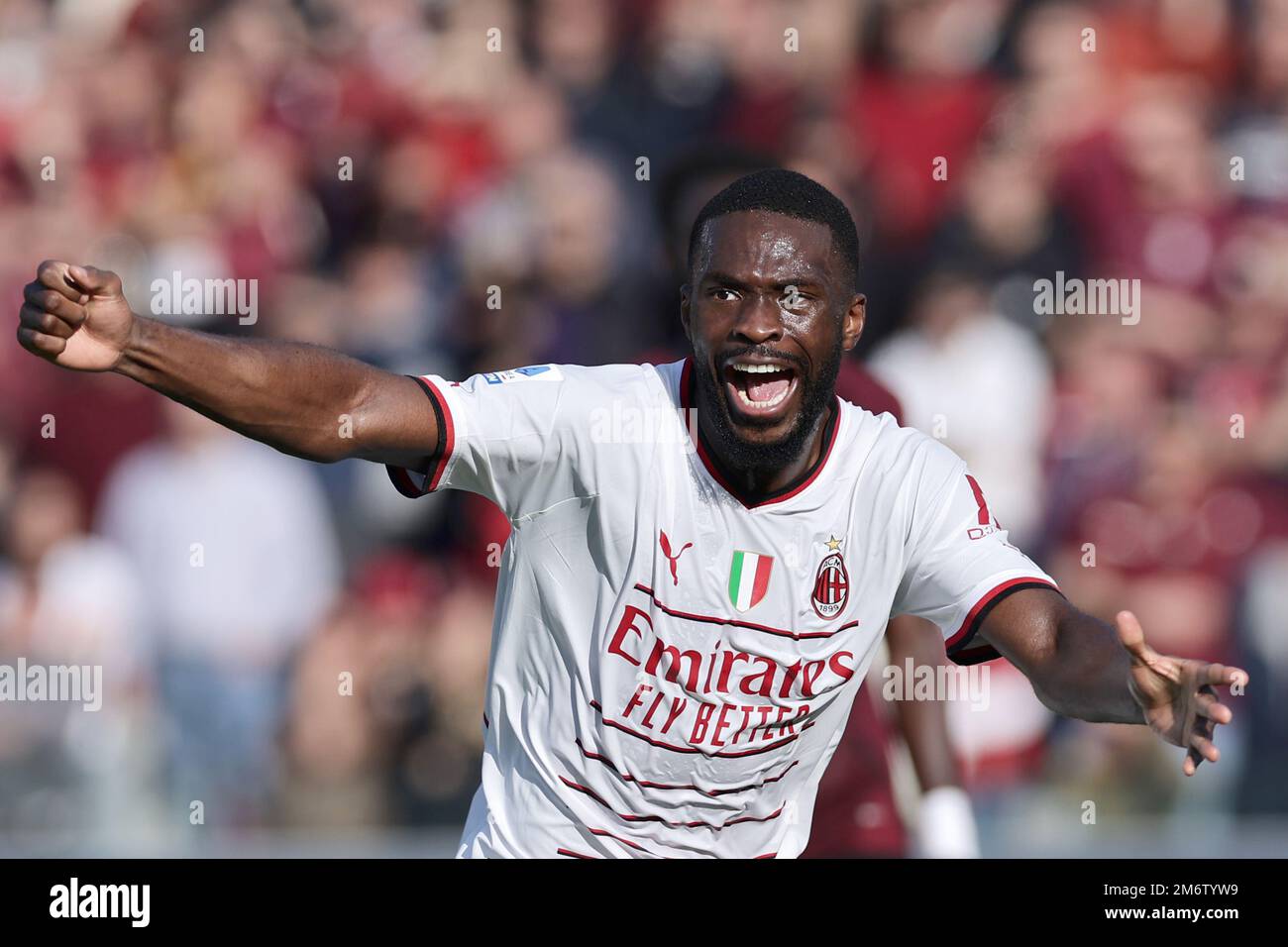 Fikayo Tomori of AC Milan in action during Serie A 2022/23 football