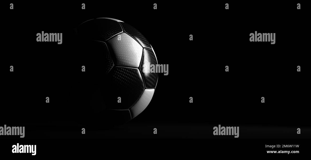Football Dark Background Stock Photo