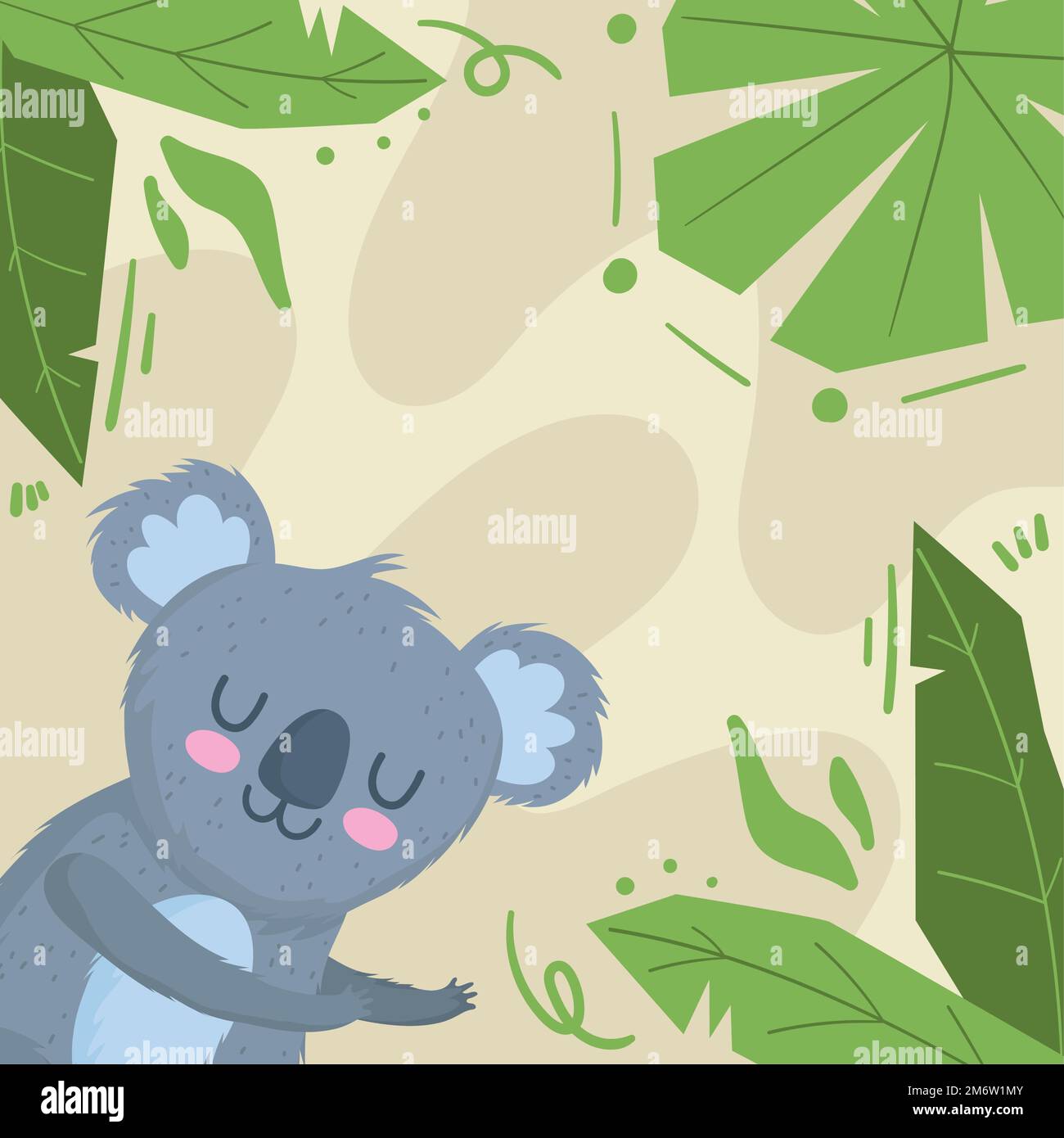koala jungle animal Stock Vector Image & Art - Alamy