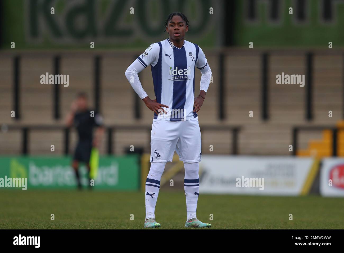 Hednesford, UK. 05th Jan, 2023. Akeel Higgins of West Bromwich Albion during the Premier League Cup match West Bromwich Albion vs Middlesbrough U23's at Keys Park, Hednesford, United Kingdom, 5th January 2023 (Photo by Gareth Evans/News Images) Credit: News Images LTD/Alamy Live News Stock Photo