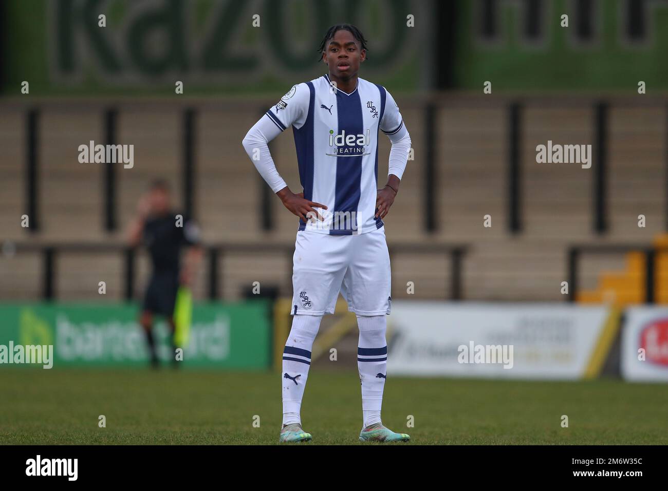 Hednesford, UK. 05th Jan, 2023. Akeel Higgins of West Bromwich Albion during the Premier League Cup match West Bromwich Albion vs Middlesbrough U23's at Keys Park, Hednesford, United Kingdom, 5th January 2023 (Photo by Gareth Evans/News Images) in Hednesford, United Kingdom on 1/5/2023. (Photo by Gareth Evans/News Images/Sipa USA) Credit: Sipa USA/Alamy Live News Stock Photo
