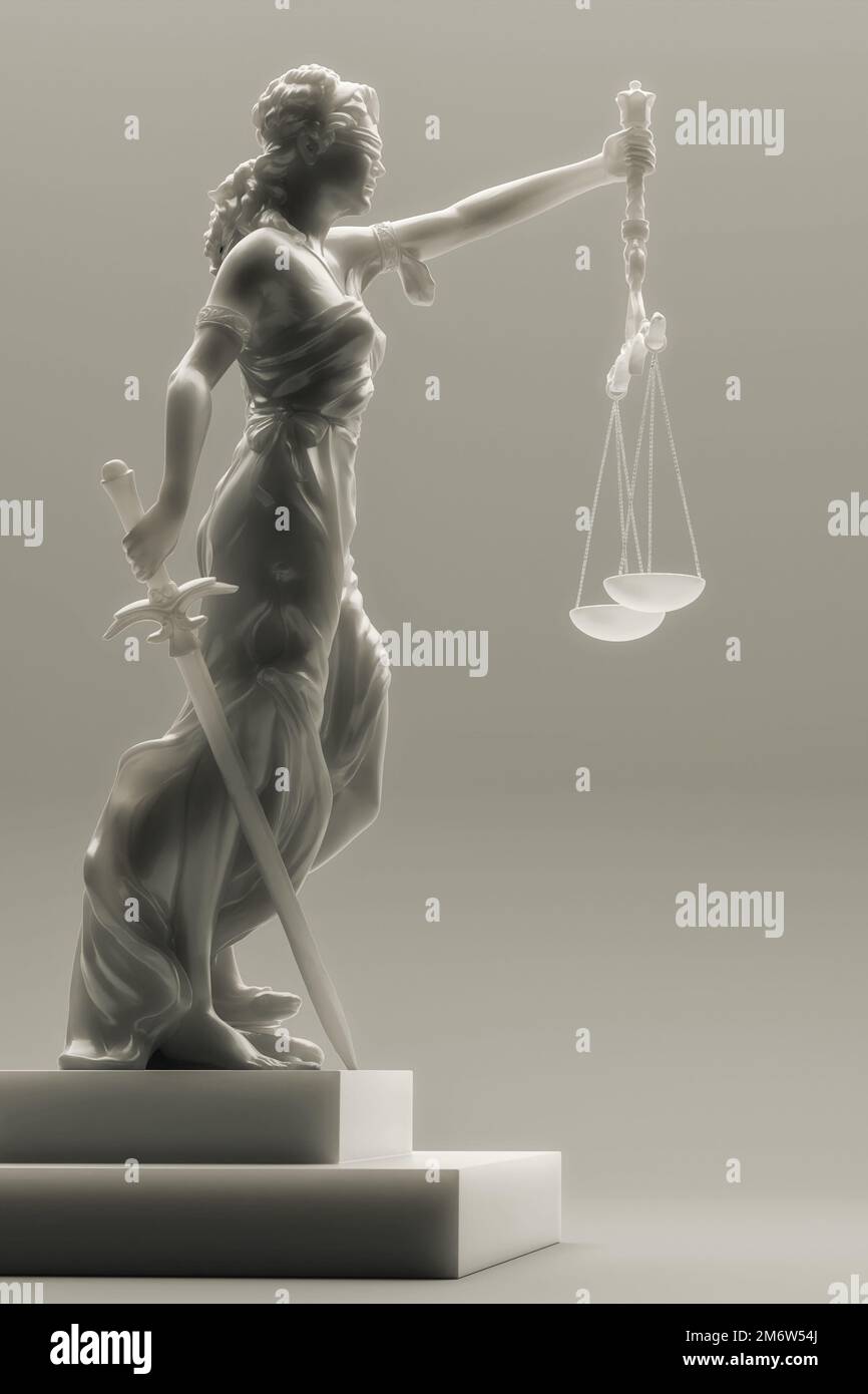 Lady justice statue Stock Photo Alamy