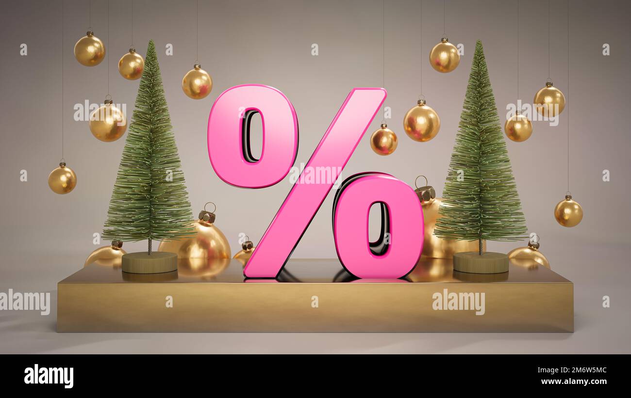 Glossy 3d red percentage symbol hi-res stock photography and images - Alamy