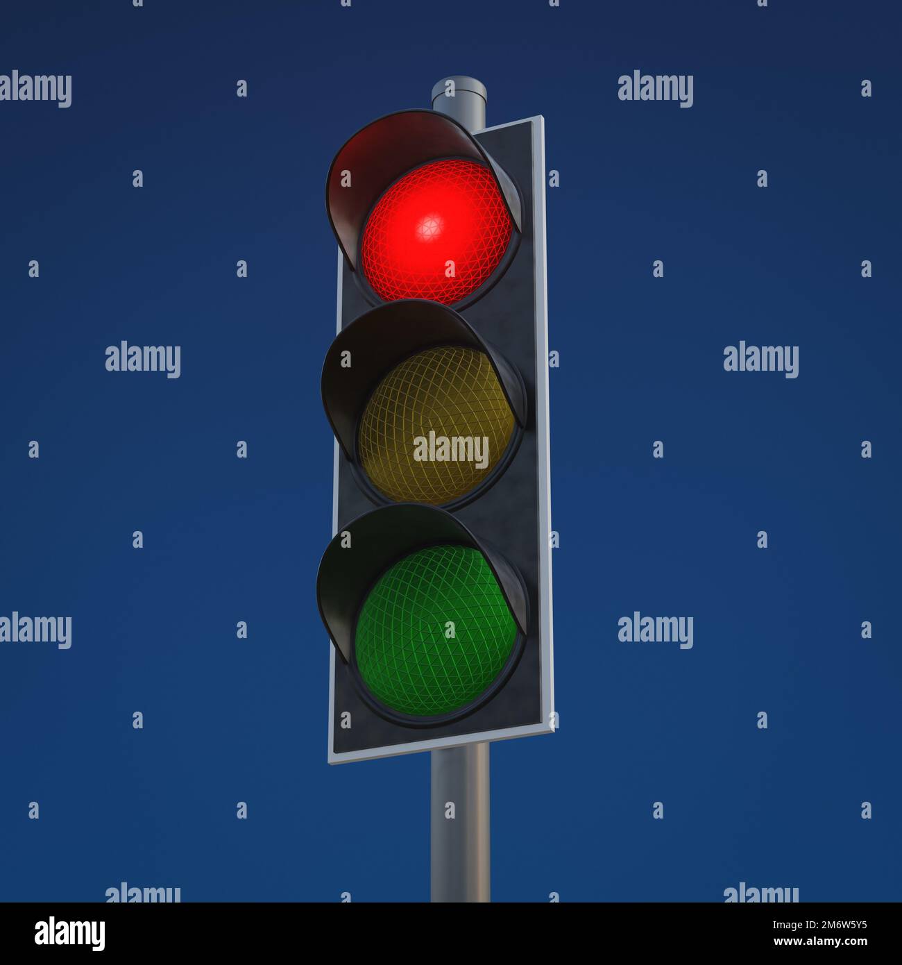 Typical traffic light shows red Stock Photo Alamy