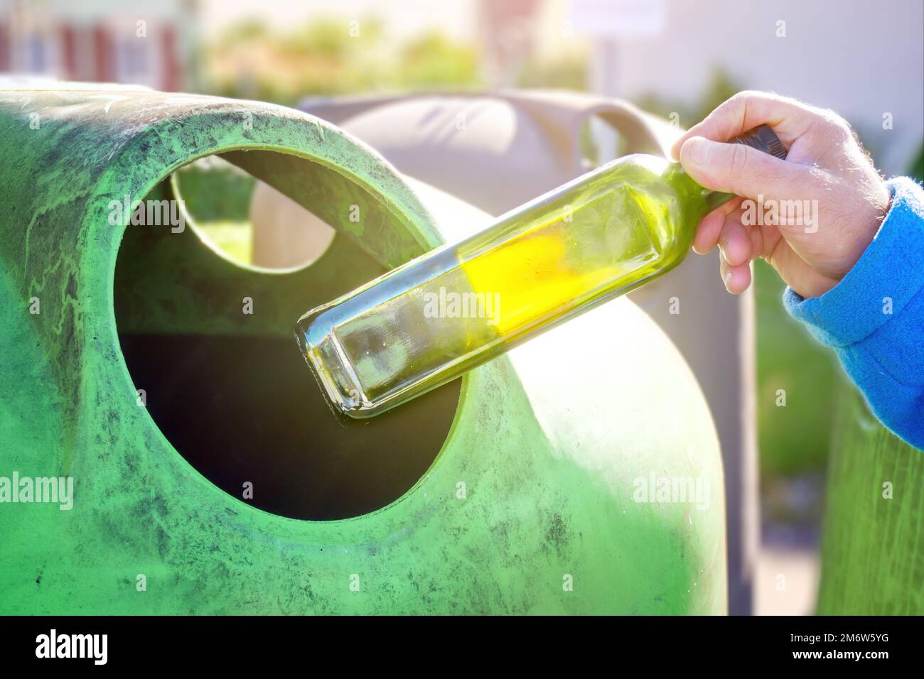 Glass recycling container in Germany Stock Photo Alamy