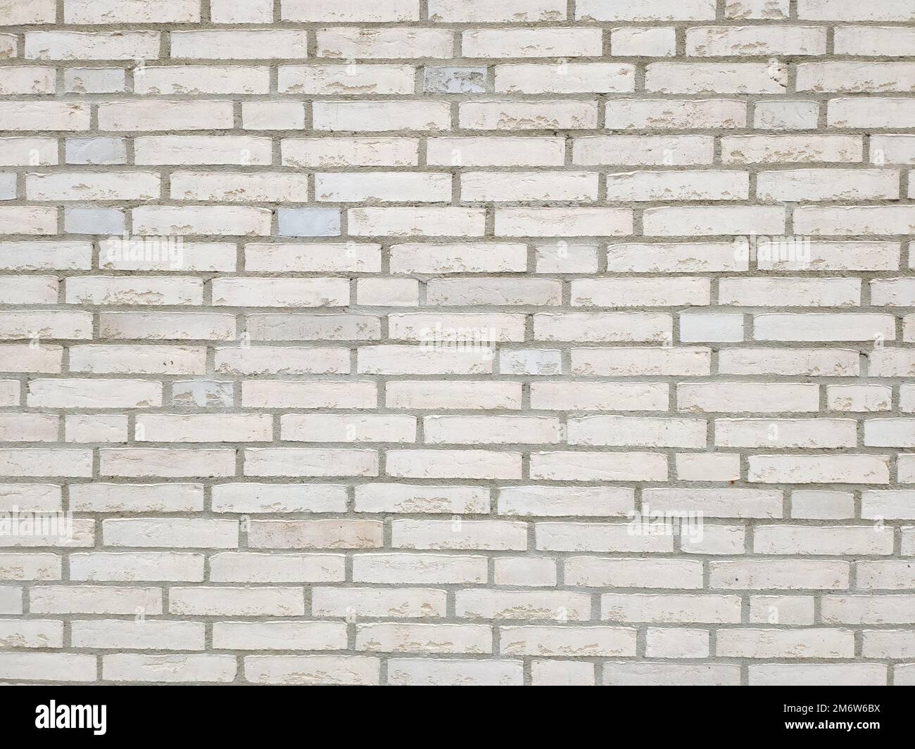 Brick wall white background Stock Photo