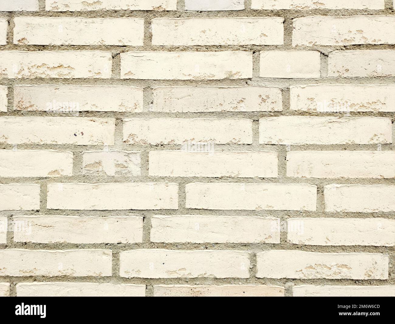 Brick wall white background Stock Photo