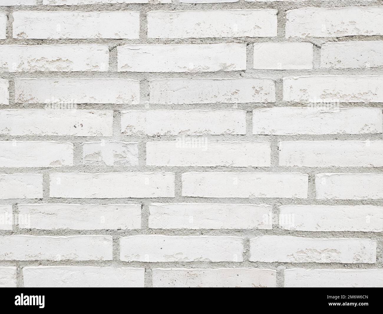 Brick wall white background Stock Photo