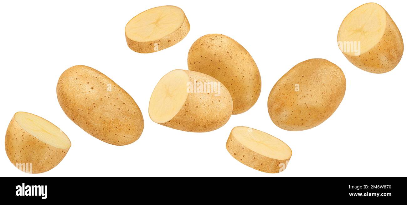 Potato isolated on white background with clipping path Stock Photo