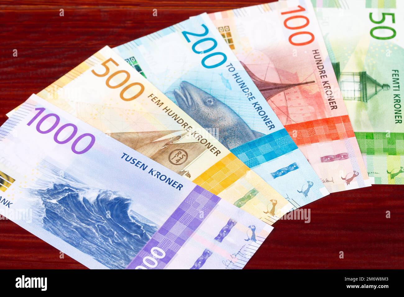 Norwegian krone a business background Stock Photo - Alamy