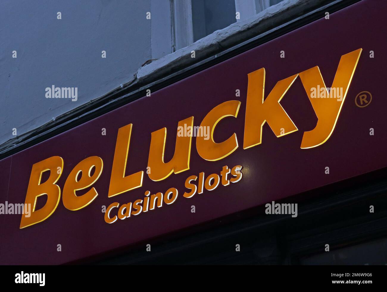 Be Lucky, Casino Slots, gambling shop, 260-264 High Street, Cheltenham, Gloucestershire, England, UK, GL50 3HF Stock Photo