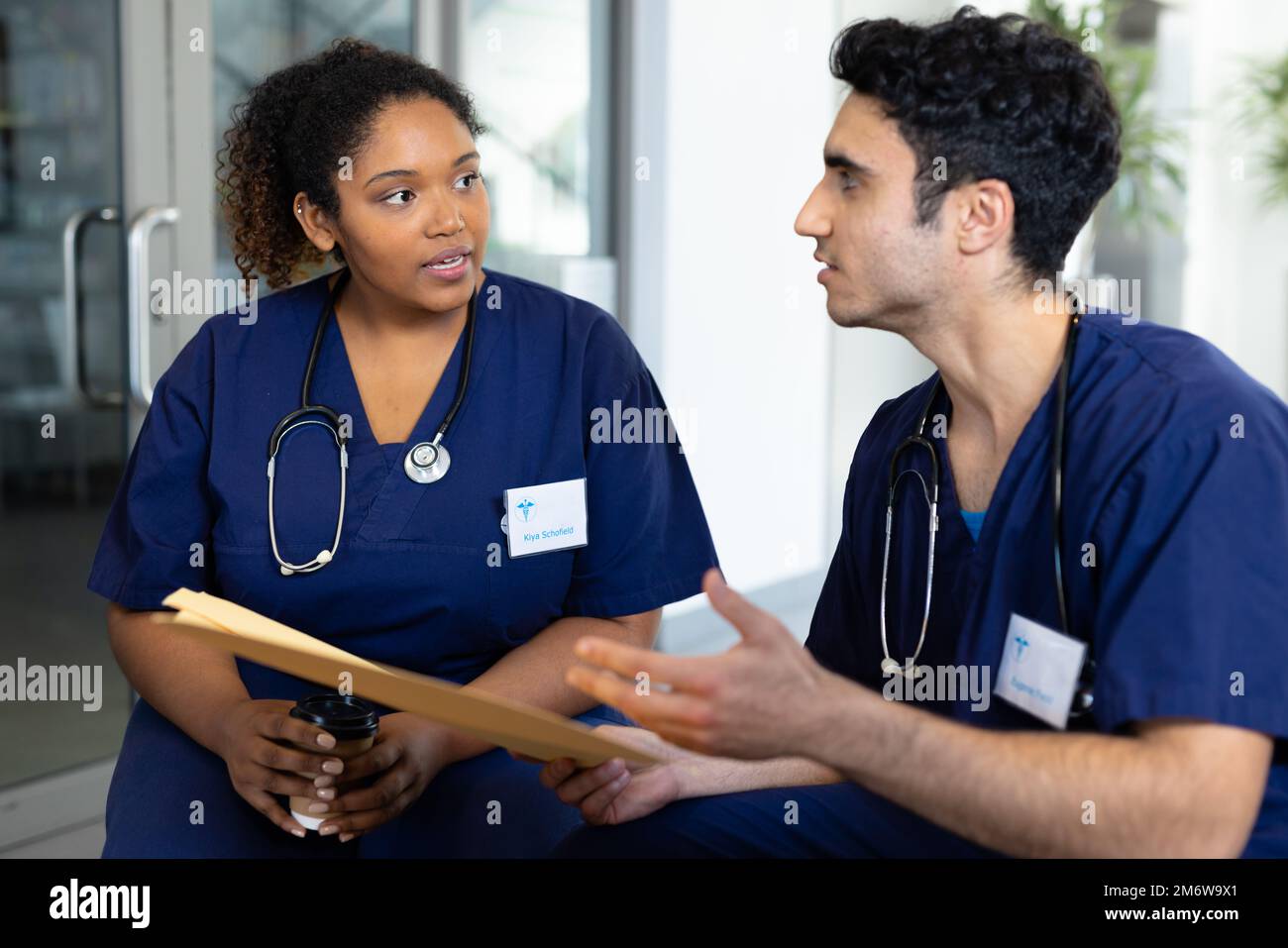 Diverse female nurse male doctor hi-res stock photography and images ...