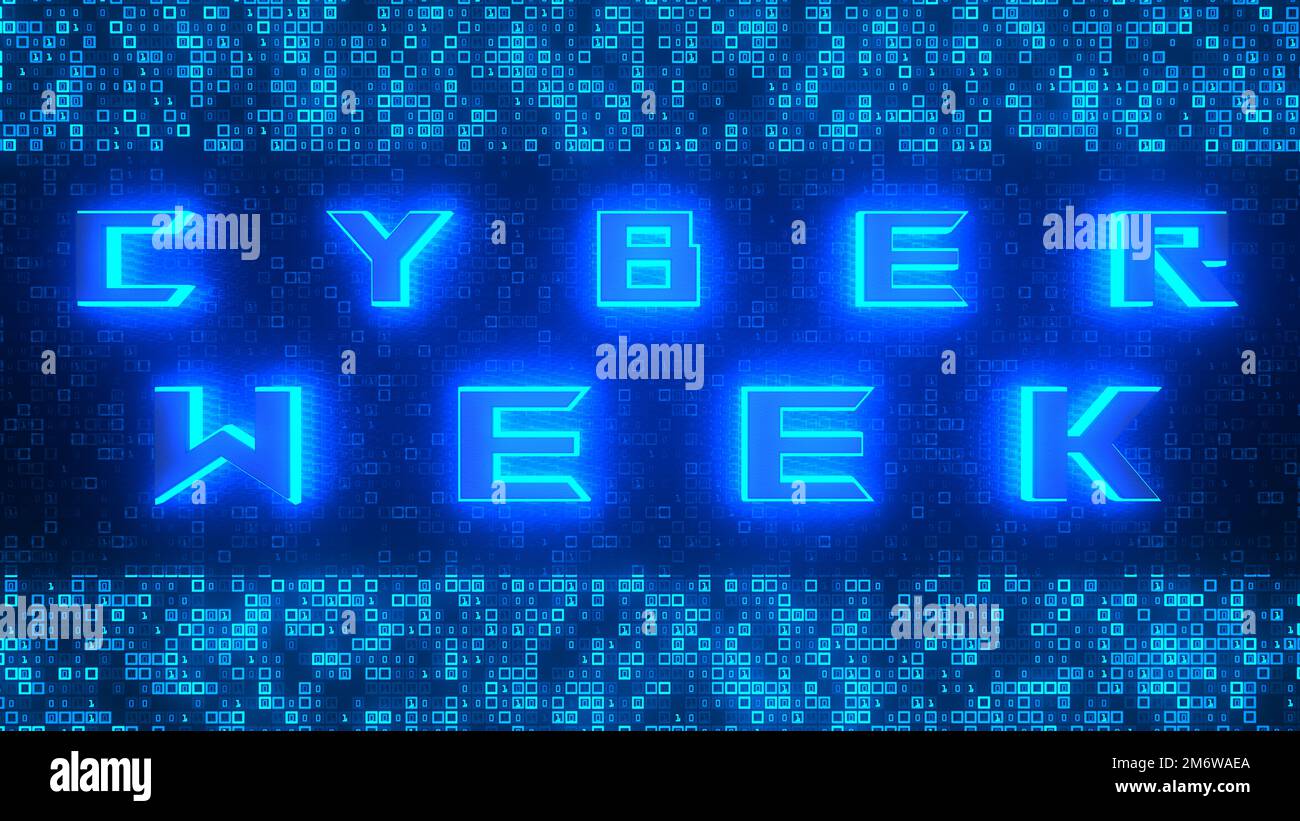 Cyber Week Background Data Stock Photo