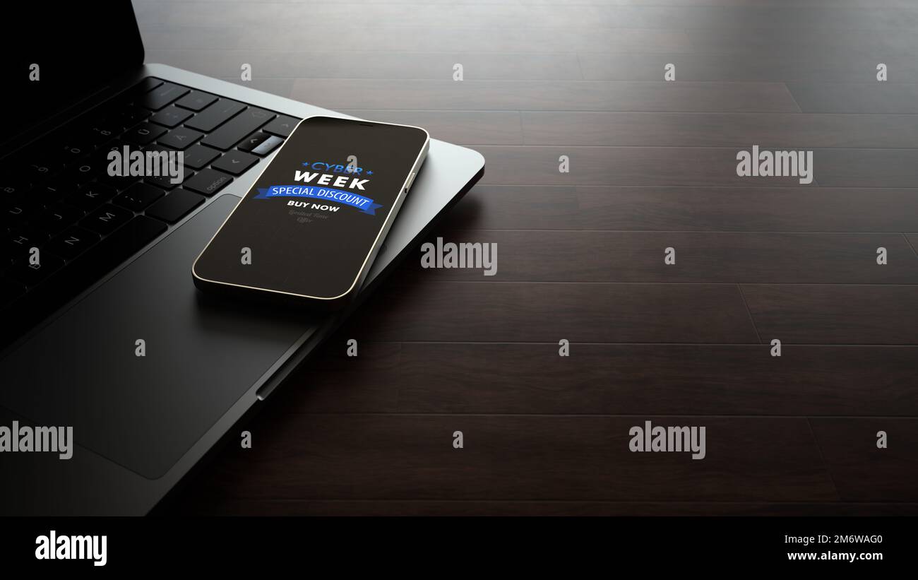 Online shopping cyber week hi res stock photography and images Alamy