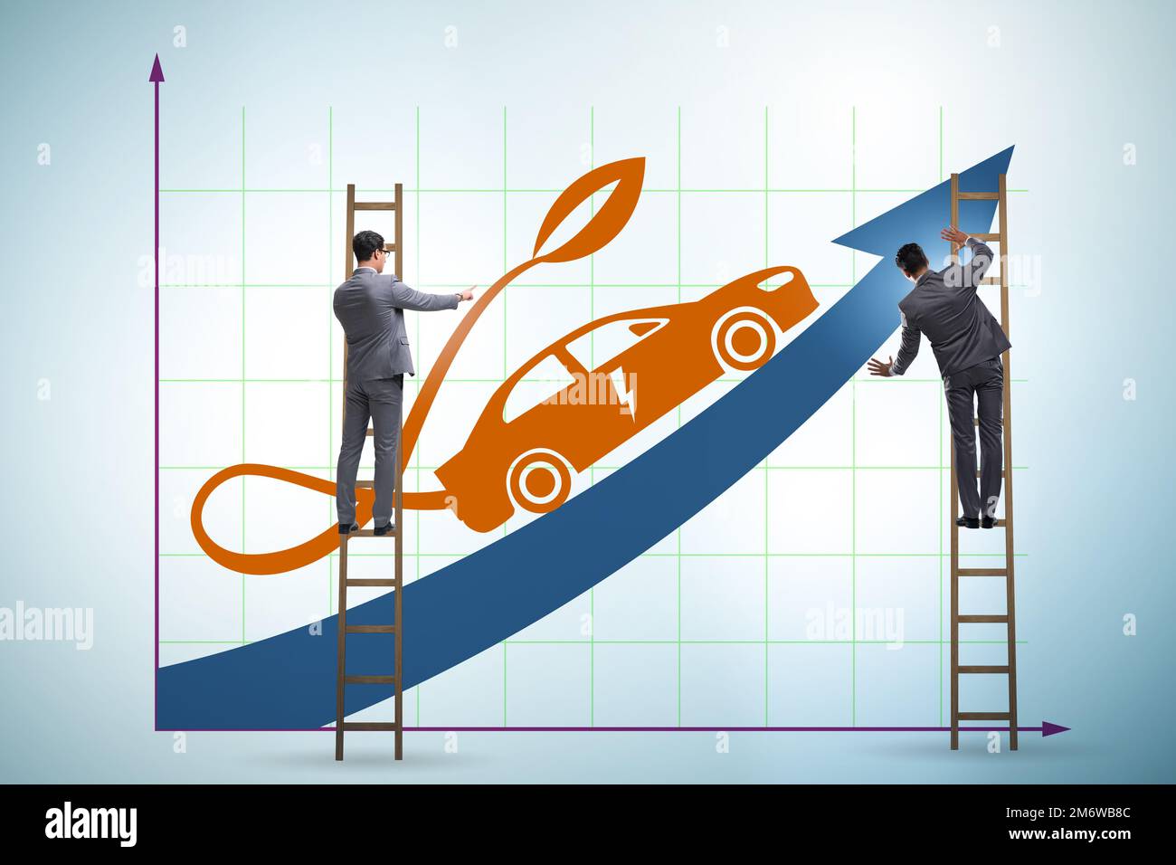 Growth of electric car usage concept Stock Photo Alamy