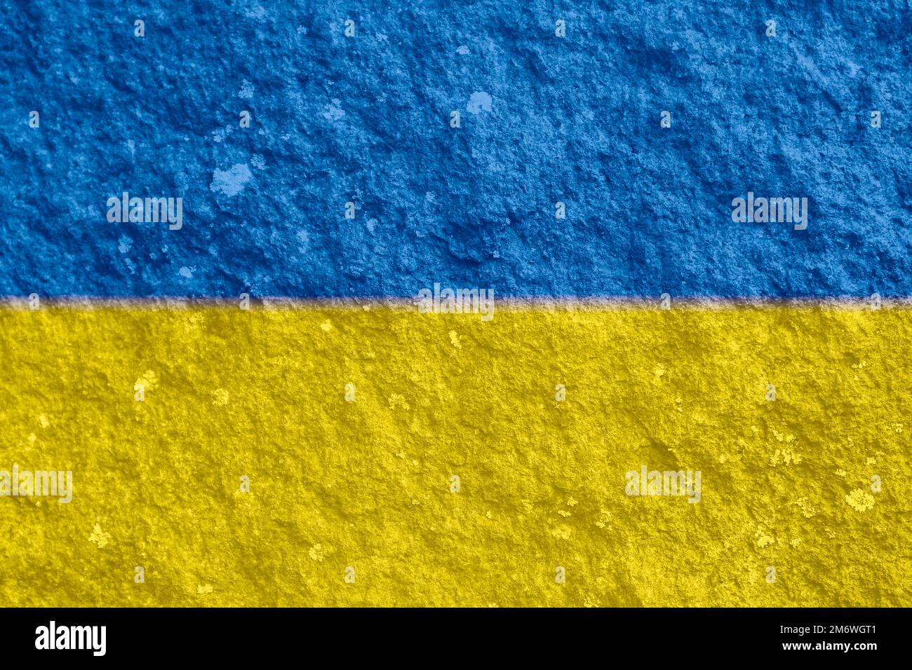 Ukrainian flag texture as background Stock Photo