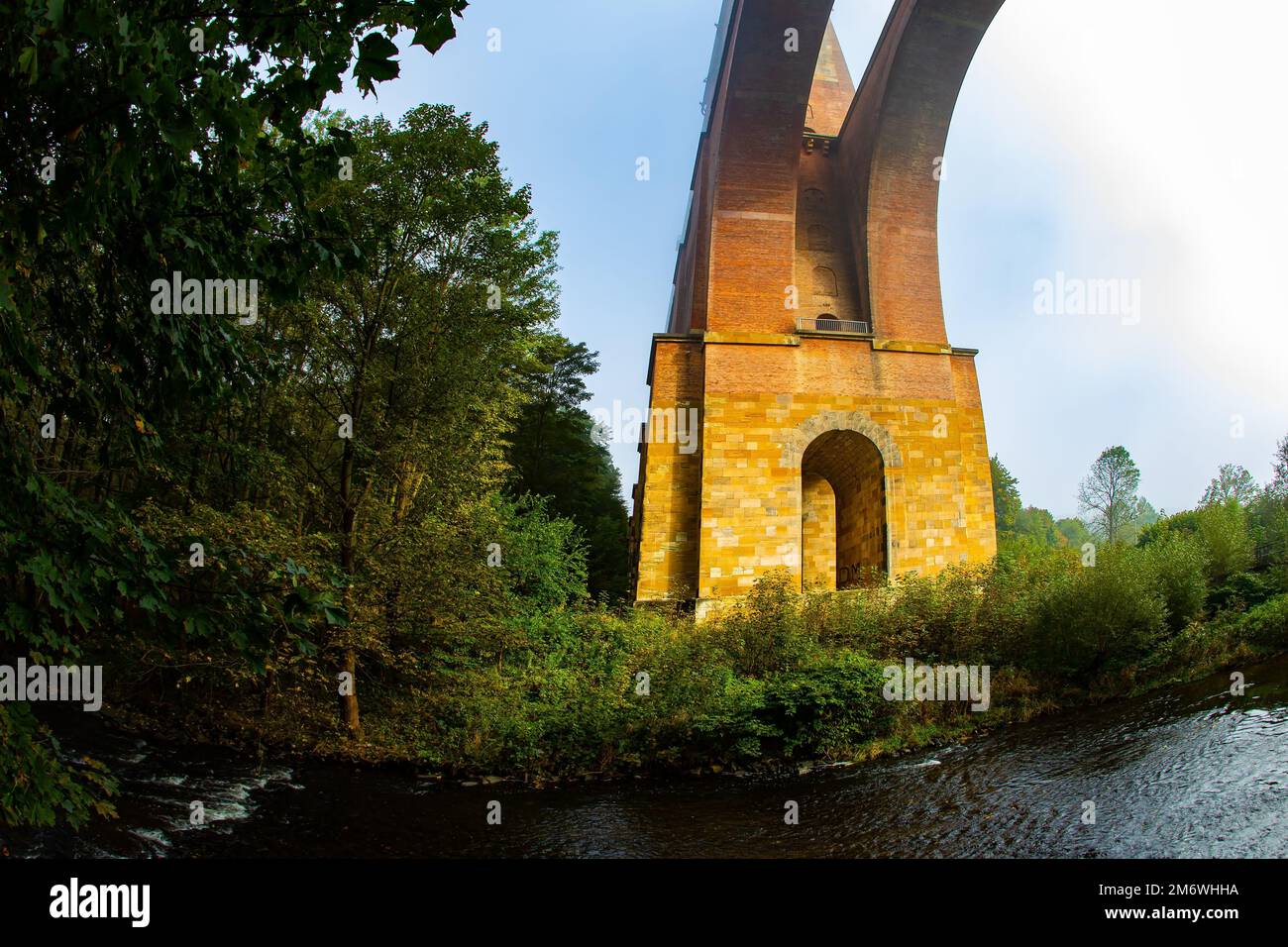 Strong bridge supports. Germany Stock Photo