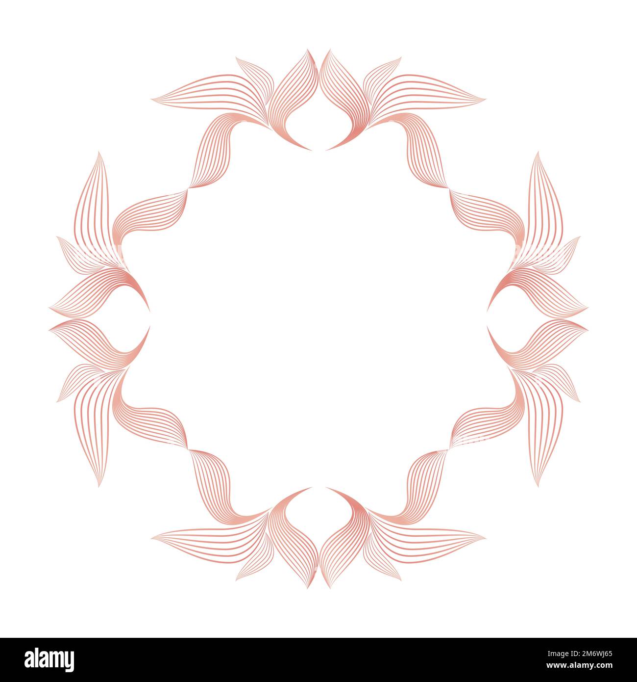 Two Line Floral Design beautiful flower petals, flower line design Stock Photo - Alamy