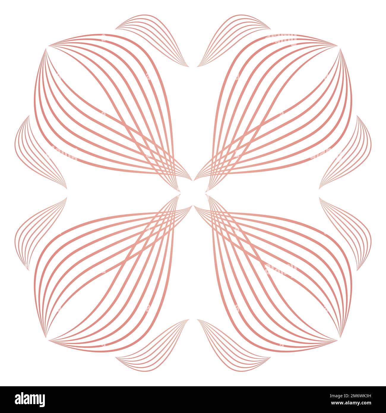 beautiful flower petals, flower line design Stock Photo - Alamy