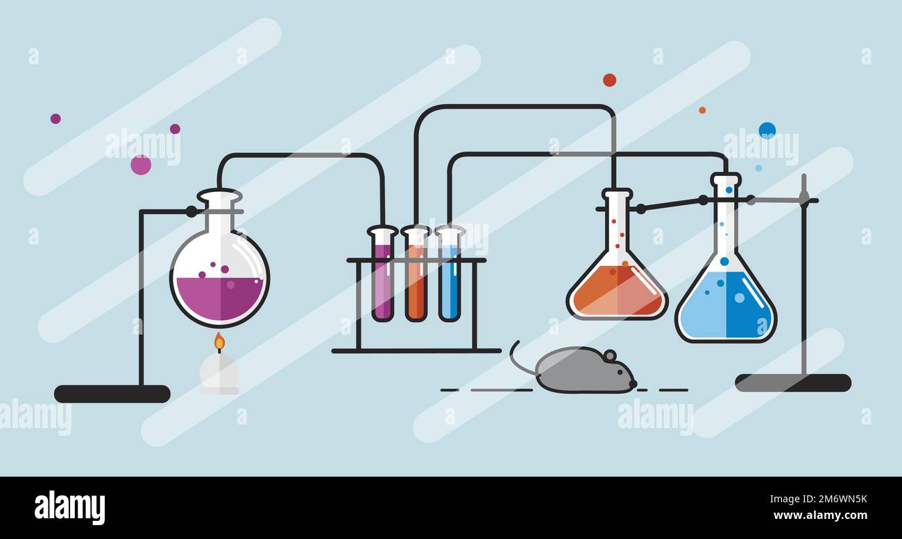 Illustration of chemistry laboratory instruments set Stock Vector Image & Art Alamy