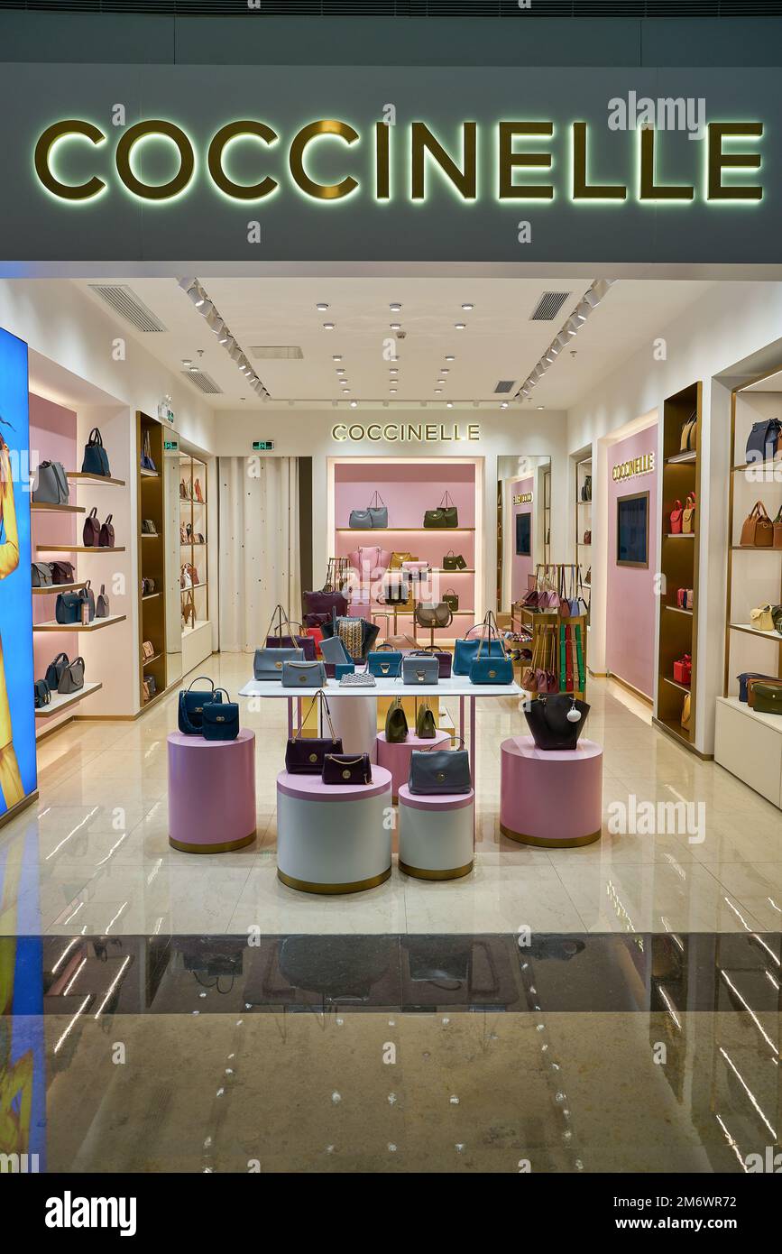 SHENZHEN, CHINA - CIRCA NOVEMBER, 2019: bags on display at Coccinelle store  in Shenzhen Stock Photo - Alamy