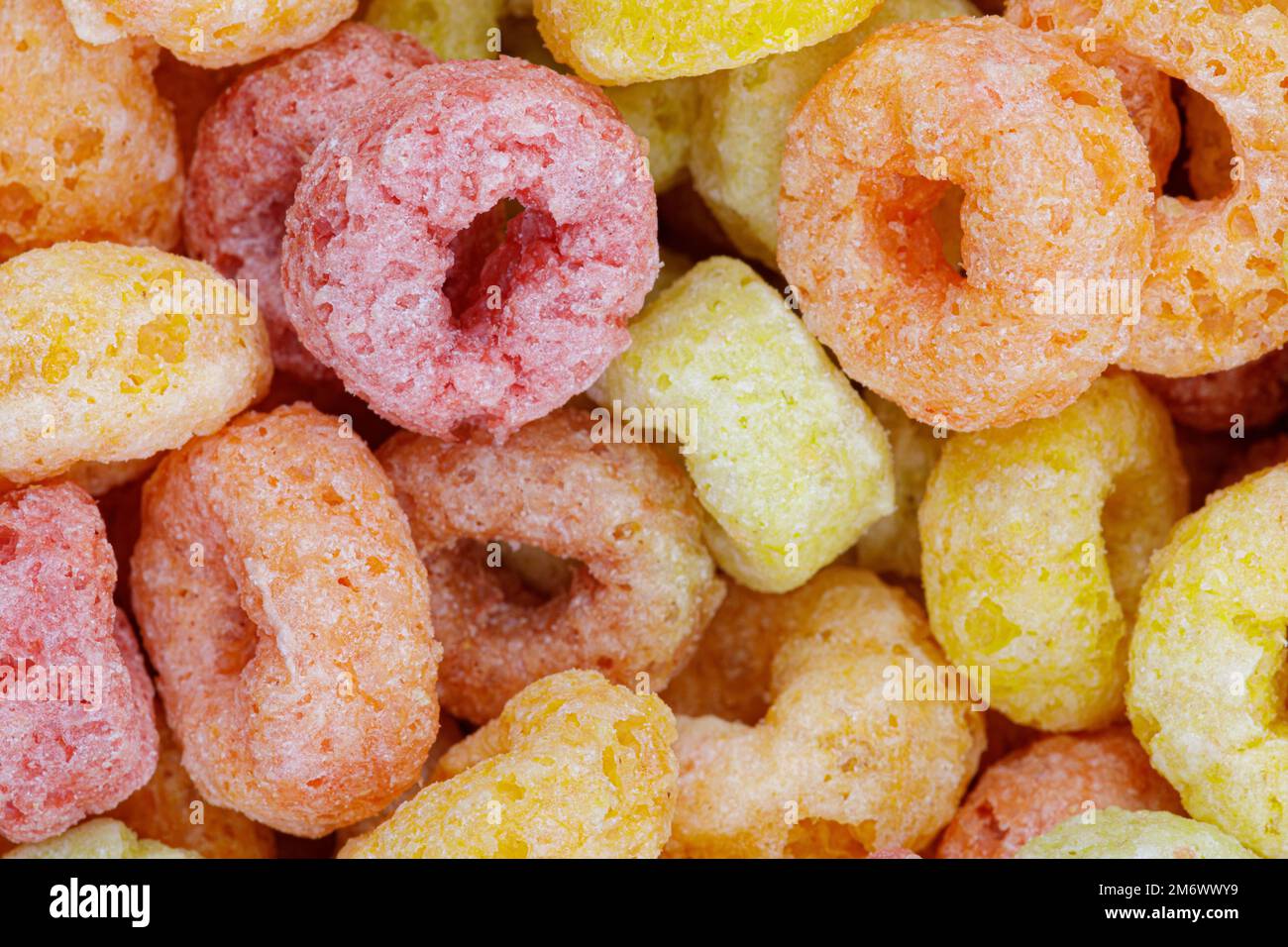 A background of a delicious and popular morning breakfast cereal Stock Photo