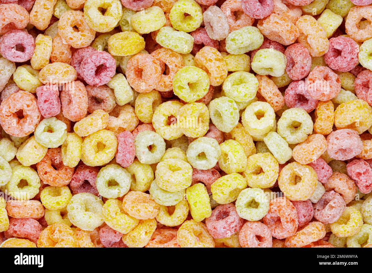 A background of a delicious and popular morning breakfast cereal Stock Photo