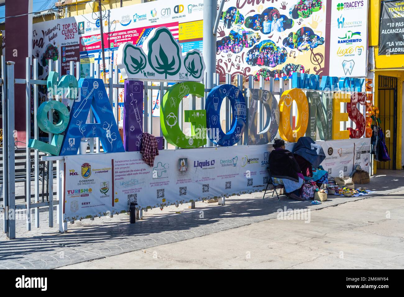 The very beautiful town of Los Algodones, Mexico Stock Photo Alamy