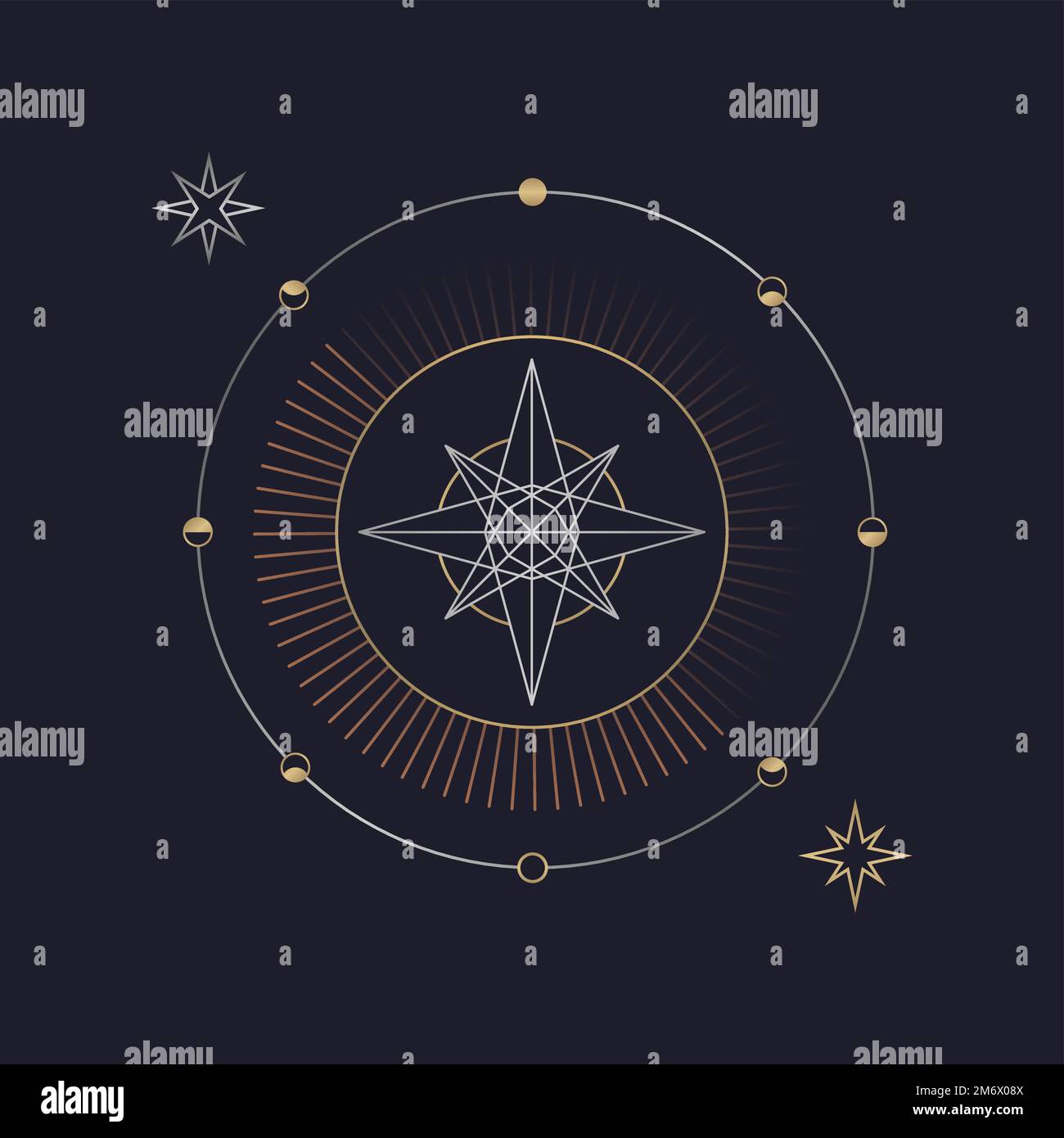 Geometric star mystic symbol vector Stock Vector Image & Art - Alamy