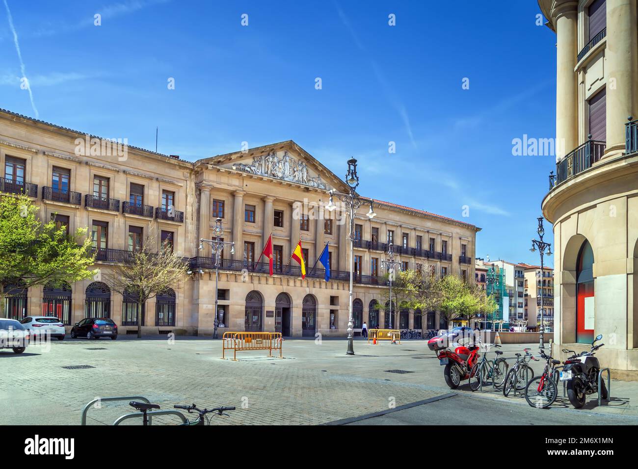 Provincial Council of Navarre, Pamplona, Spain Stock Photo