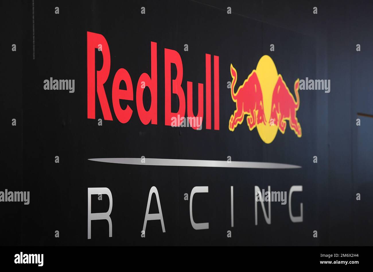 Las Vegas, USA. 05th Jan, 2023. A Redbull Racing sign is displayed during CES 2023 at the Las Vegas Convention Center in Las Vegas, NV on January 5, 2023. (Photo by Bryan Steffy/Sipa USA) Credit: Sipa USA/Alamy Live News Stock Photo