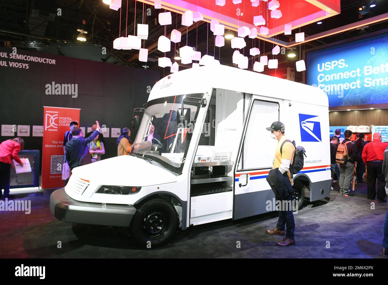 Las Vegas, USA. 05th Jan, 2023. A general view of the USPS booth during