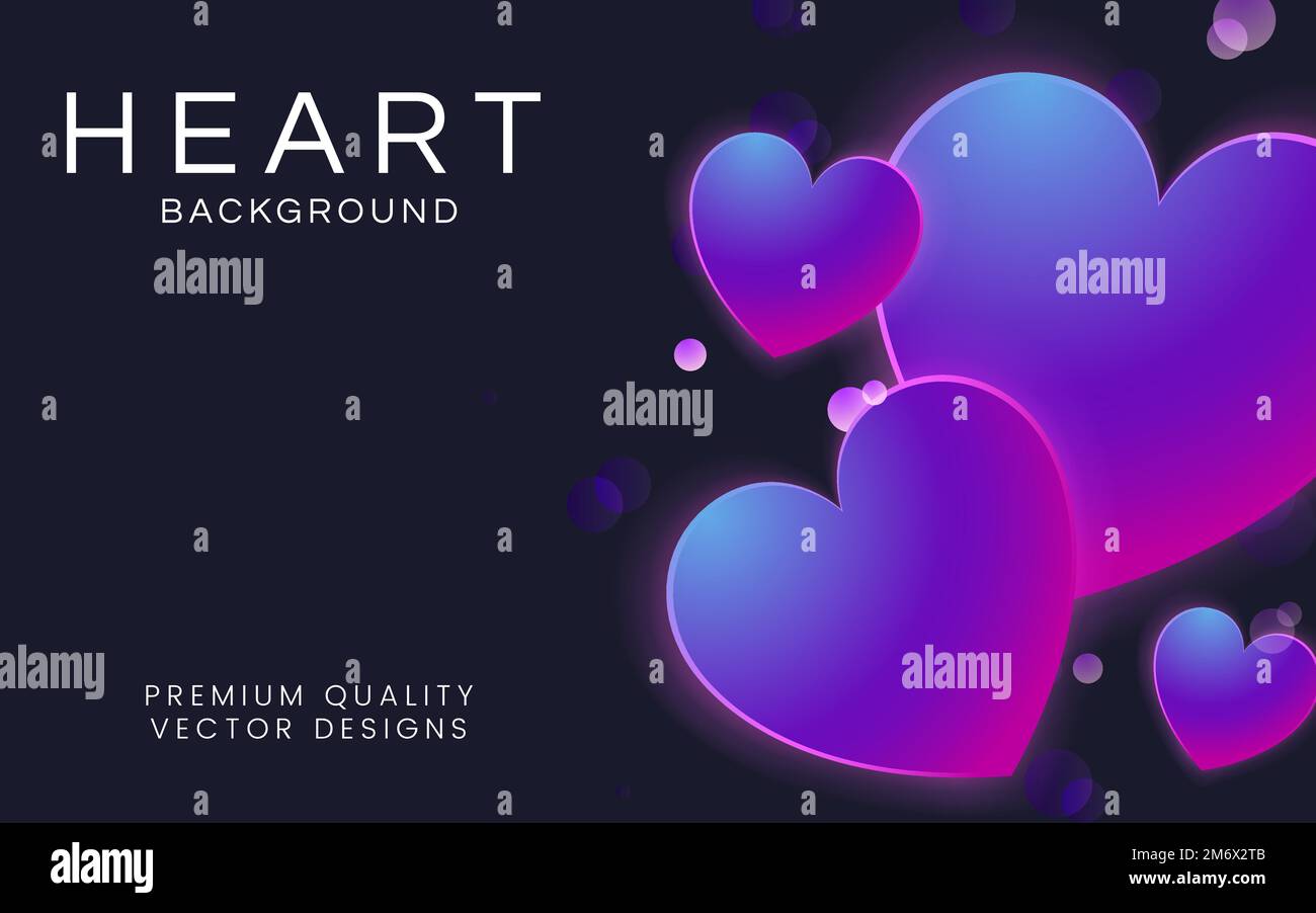 Pastel hearts background design vector Stock Vector Image & Art - Alamy