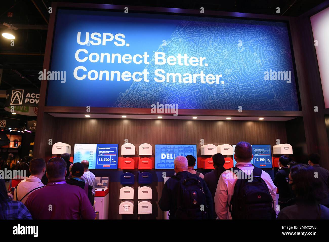 Las Vegas, NV on January 5, 2023. A general view of the USPS booth