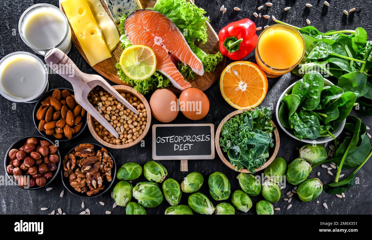 Food products for osteoporosis and healthy bones Stock