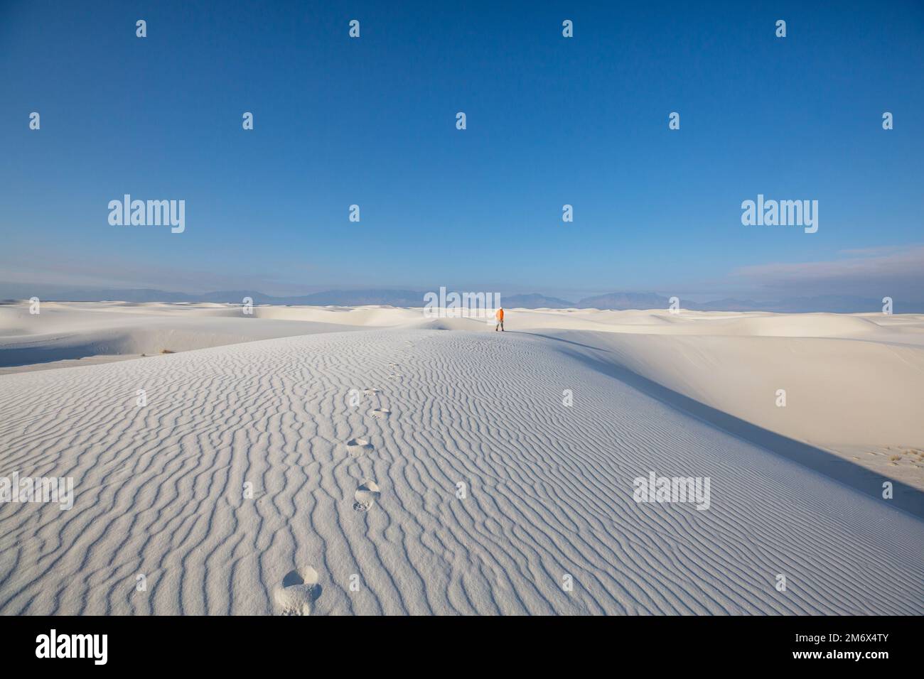 Hike in White sand Stock Photo - Alamy