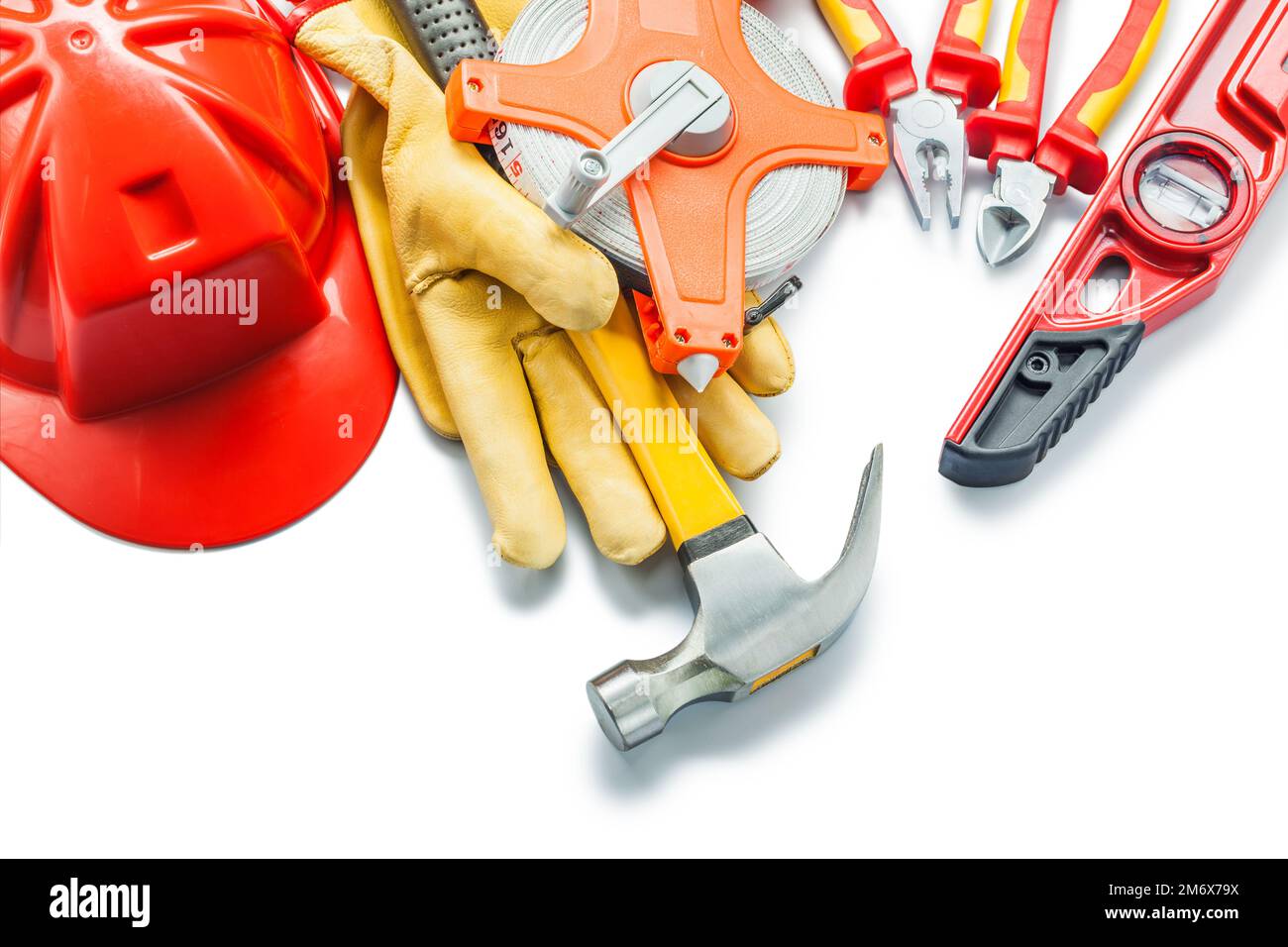 set of tools isolated on white background Stock Photo - Alamy