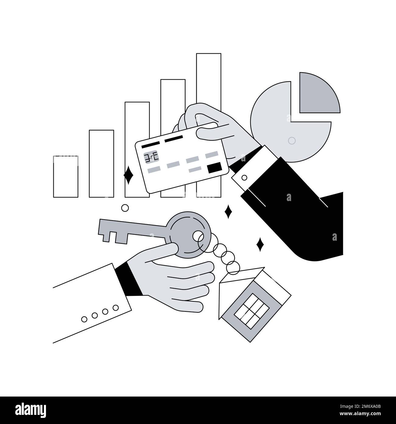 Property market abstract concept vector illustration. Housing market