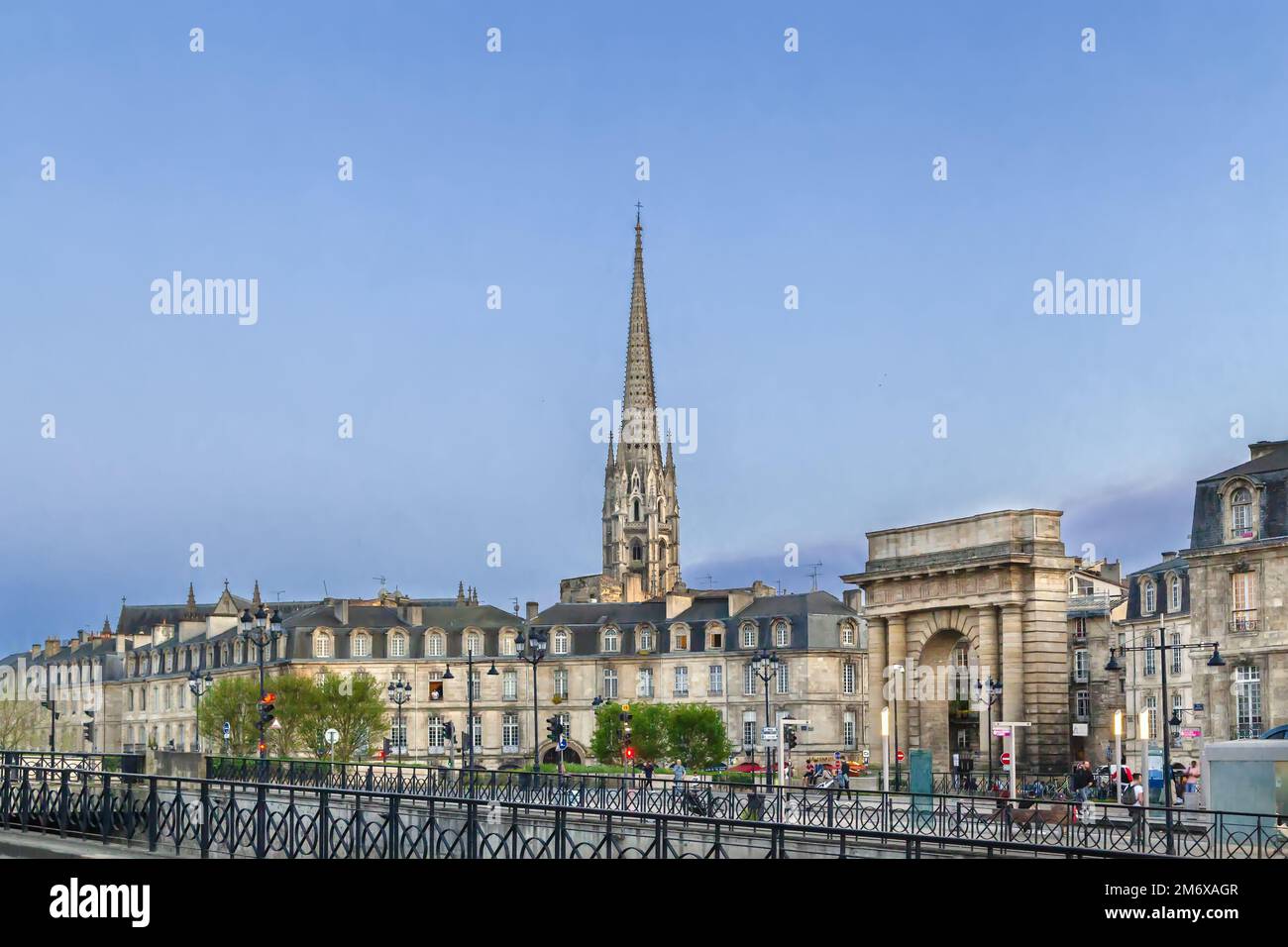 Bourgogne gate, Bordeaux, France Stock Photo