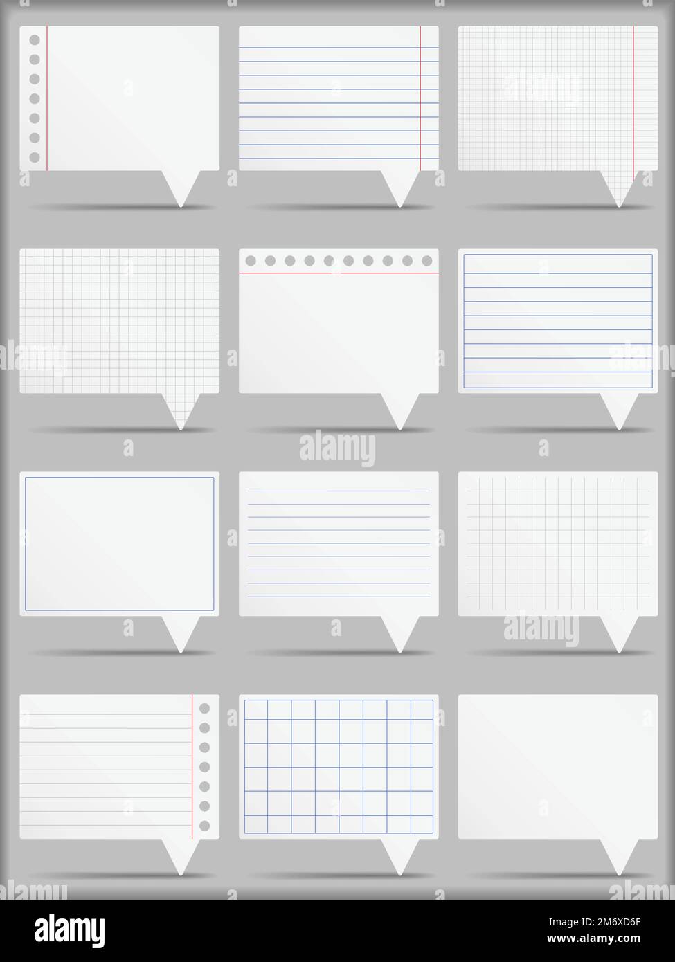 Paper cards, vector eps10 illustration Stock Vector Image & Art Alamy