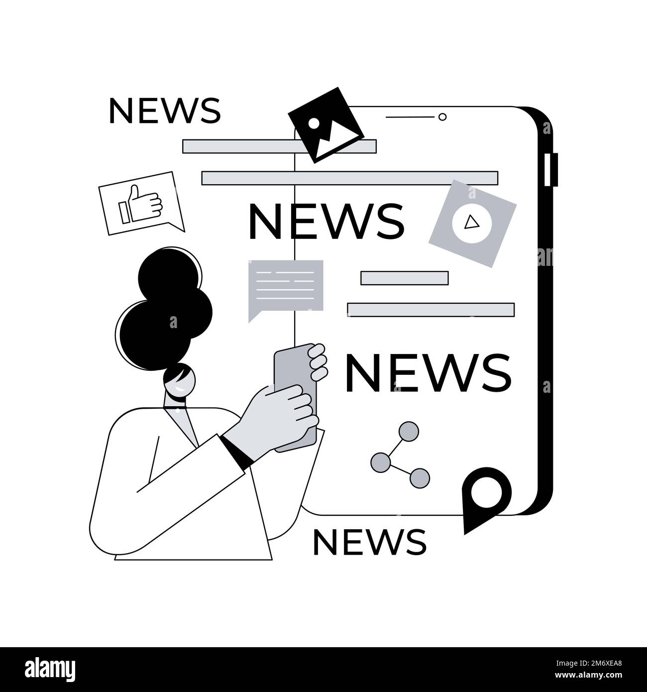 Live news feed Stock Vector Images Alamy