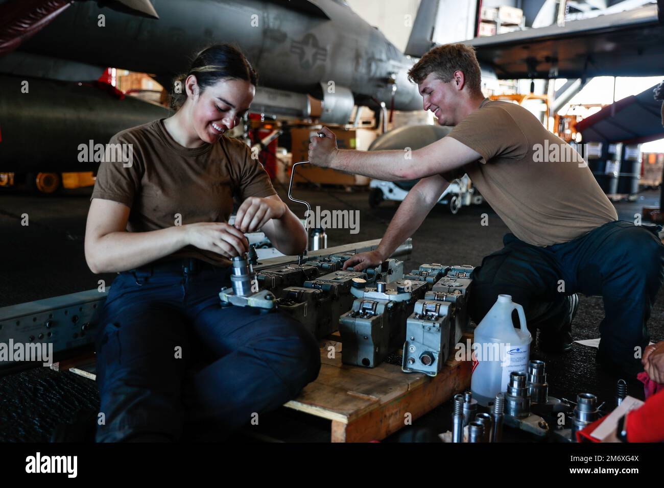 PHILIPPINE SEA (May 9, 2022) Aviation Ordnanceman 2nd Class Monique