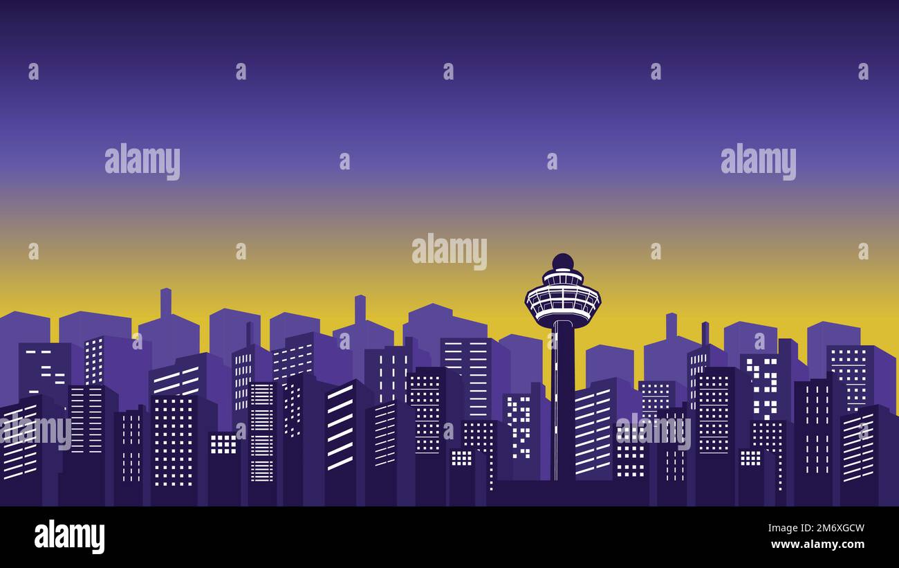 Panorama Of The City With Many Apartments And Mall Buildings With A panorama-of-the-city-with-many-apartments-and-mall-buildings-with-a