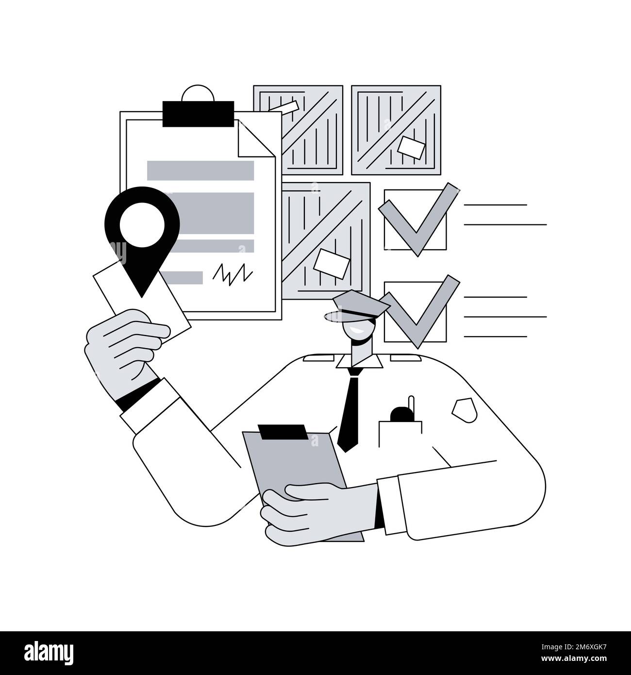 Freight quote request abstract concept vector illustration. Shipping