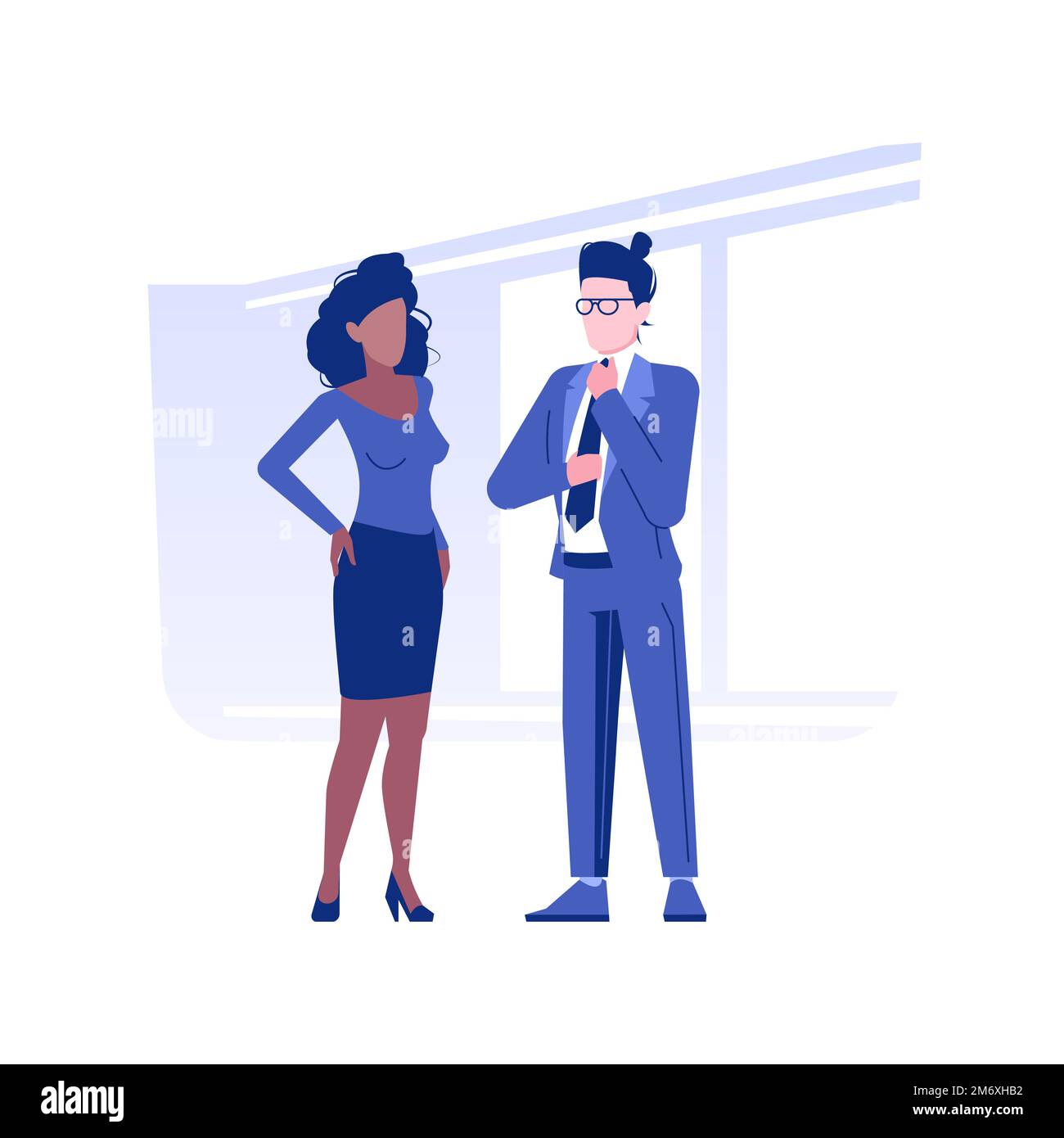 Corporate dress code isolated concept vector illustration colleagues