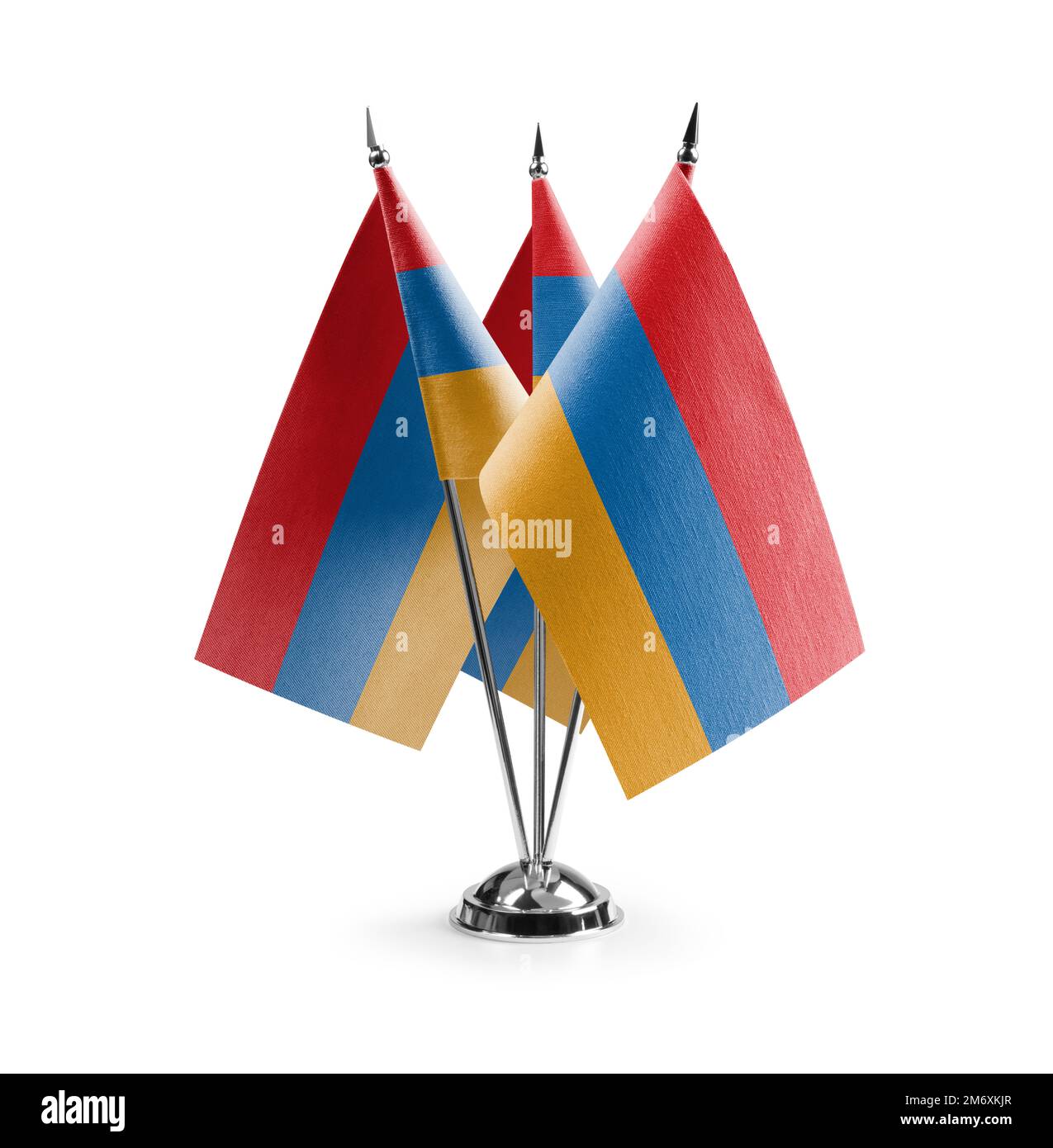 Small national flags of the Armenia on a white background Stock Photo ...
